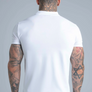 SikSilk - White Zip Polo T-Shirt